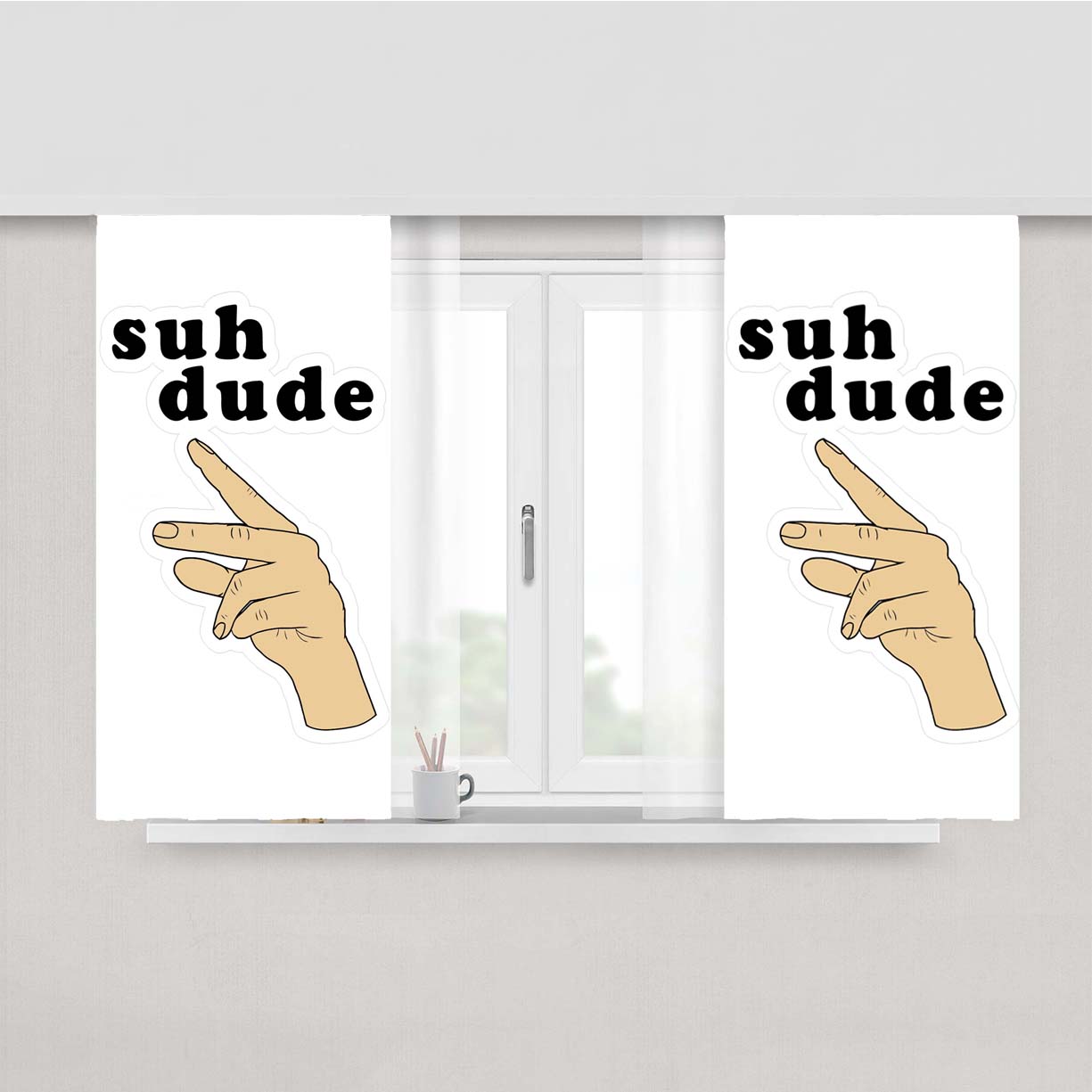 Suh Dude Peach Skin Window Curtains