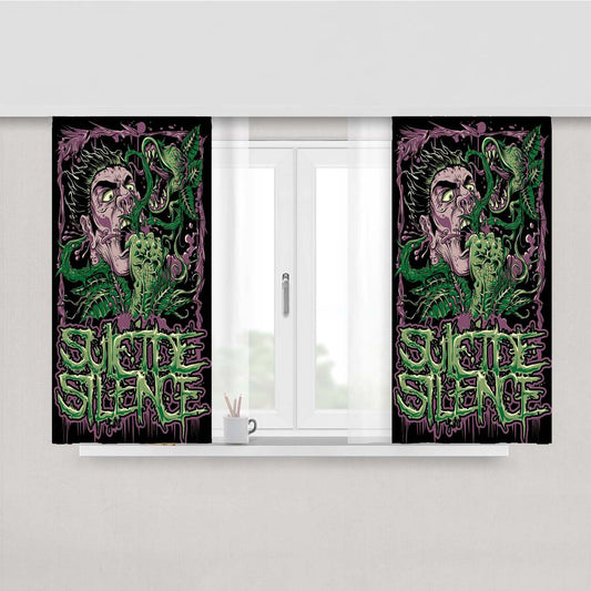 Suicide Silence Peach Skin Window Curtains