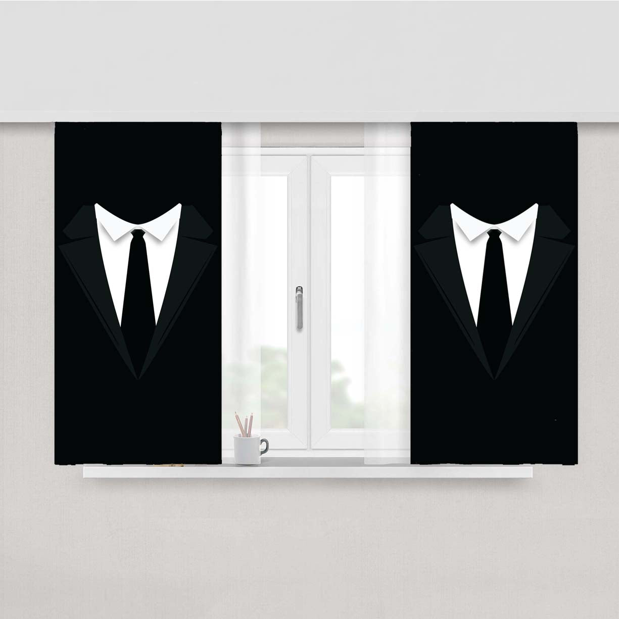Suit Peach Skin Window Curtains