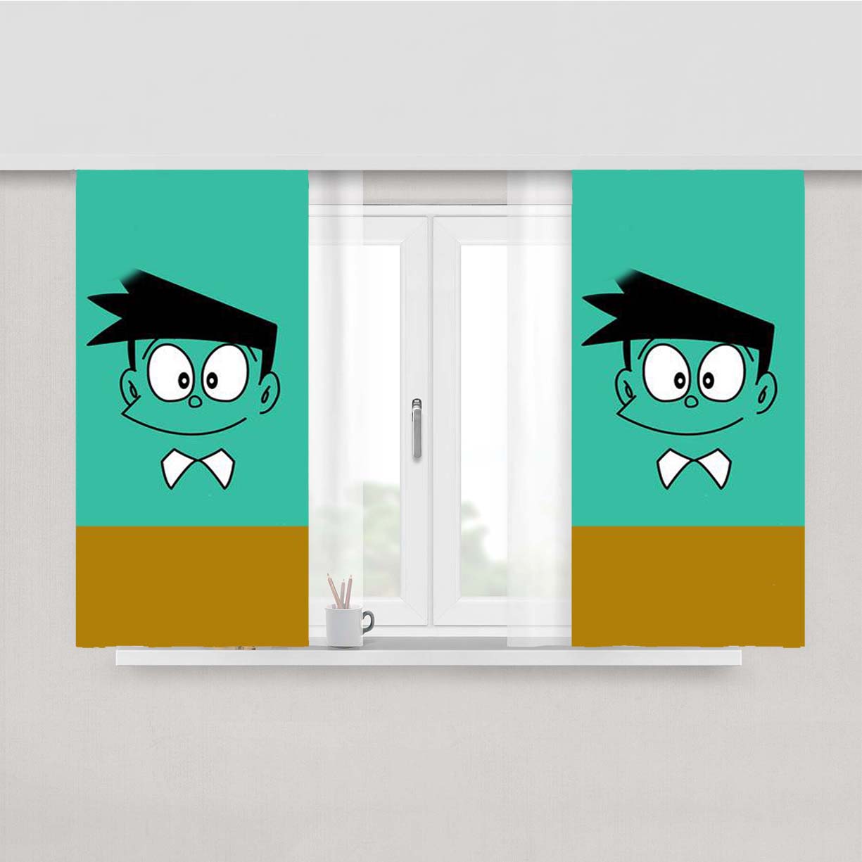Suneo Minimalist Peach Skin Window Curtains