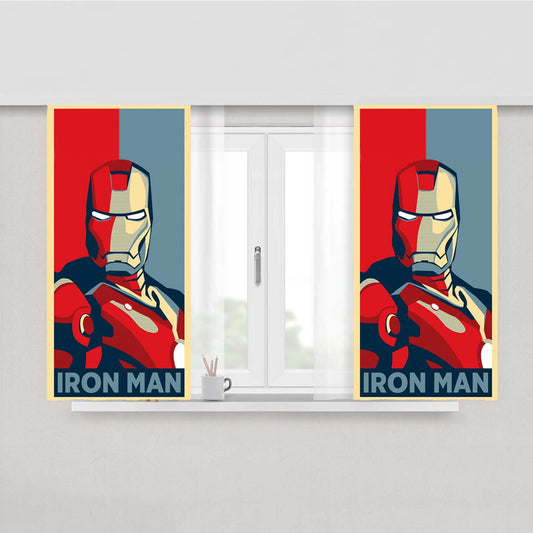 Super Hero Wallpapers Peach Skin Window Curtains