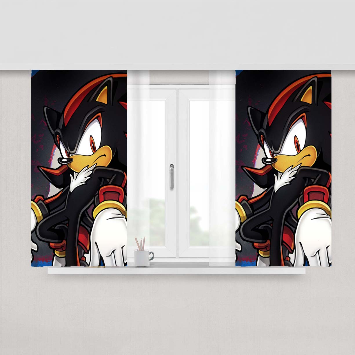 Super Shadow The Hedg Peach Skin Window Curtains