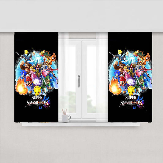 Super Smash Bros Wiiu Peach Skin Window Curtains