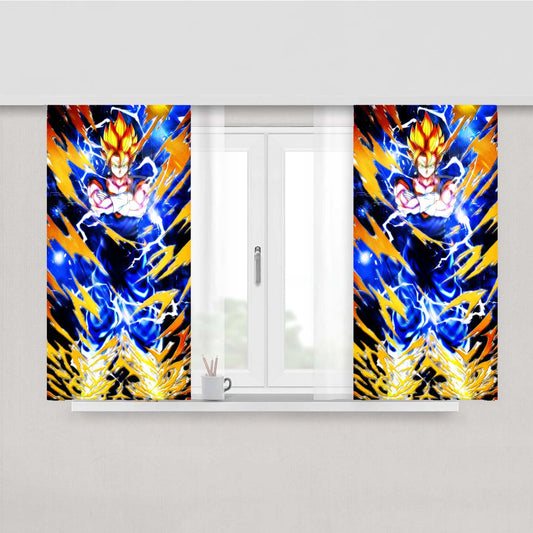 Super Vegito Koyru Namikaze Peach Skin Window Curtains