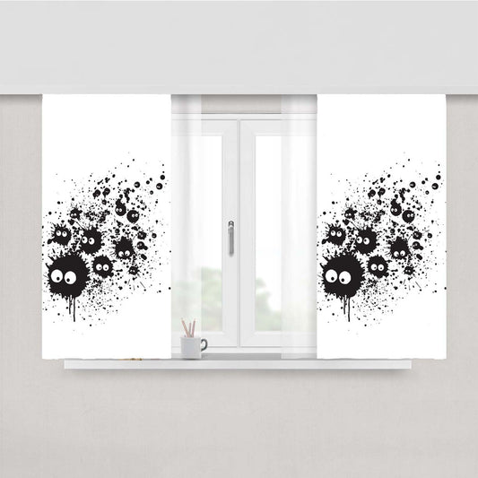 Susuwatari Peach Skin Window Curtains