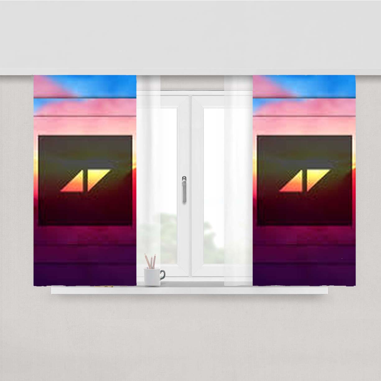 Swag Avicii Peach Skin Window Curtains