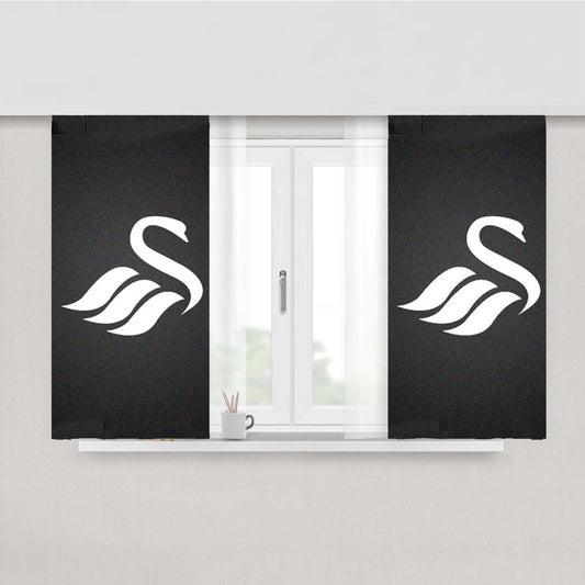 Swansea City Afc Peach Skin Window Curtains
