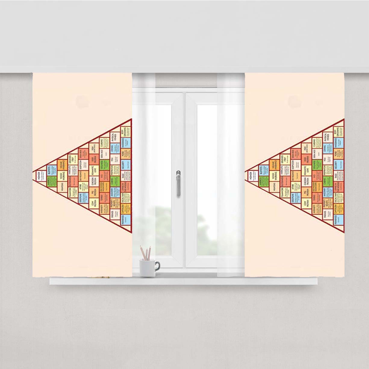 Swanson Pyramid Parks And Rec Peach Skin Window Curtains
