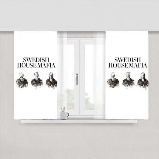 Swedish House Mafia White Peach Skin Window Curtains