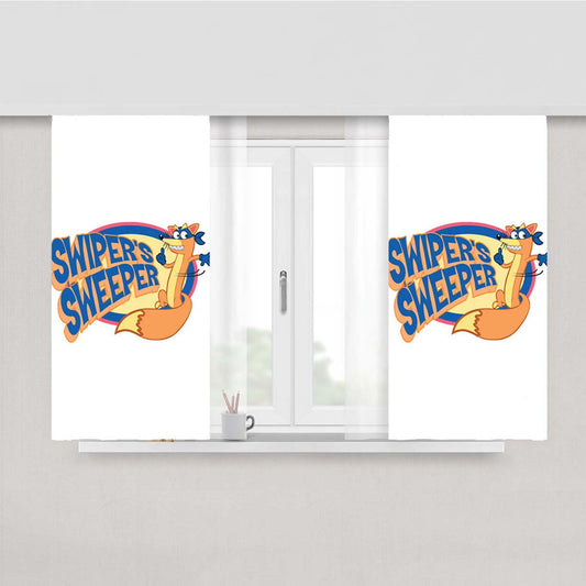 Swipers Peach Skin Window Curtains