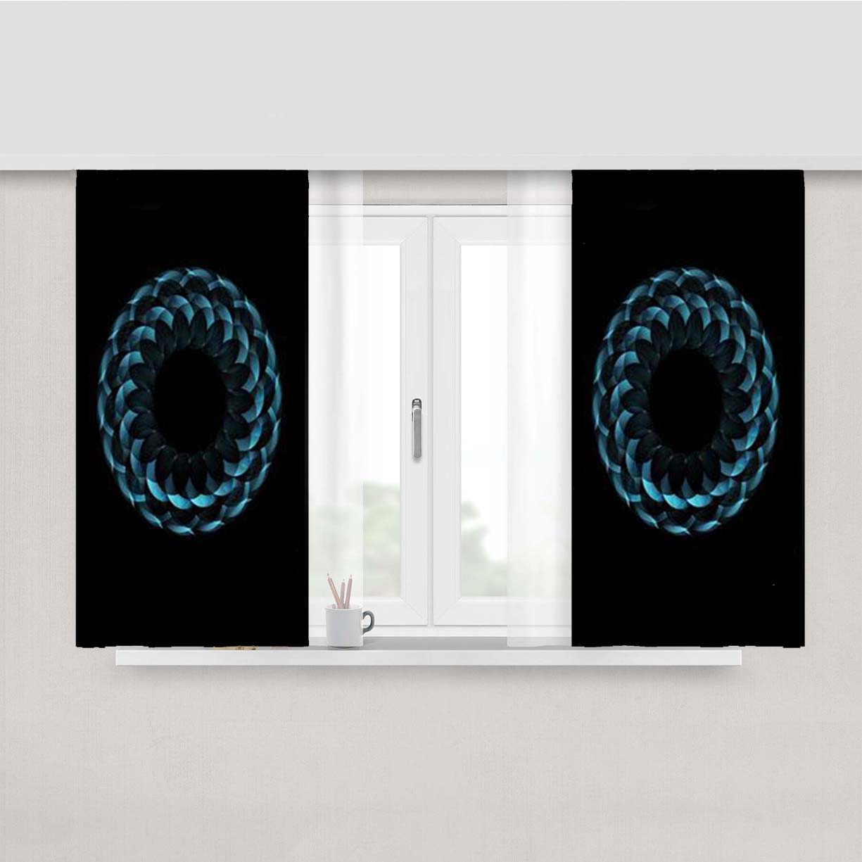 Symphony Design Peach Skin Window Curtains