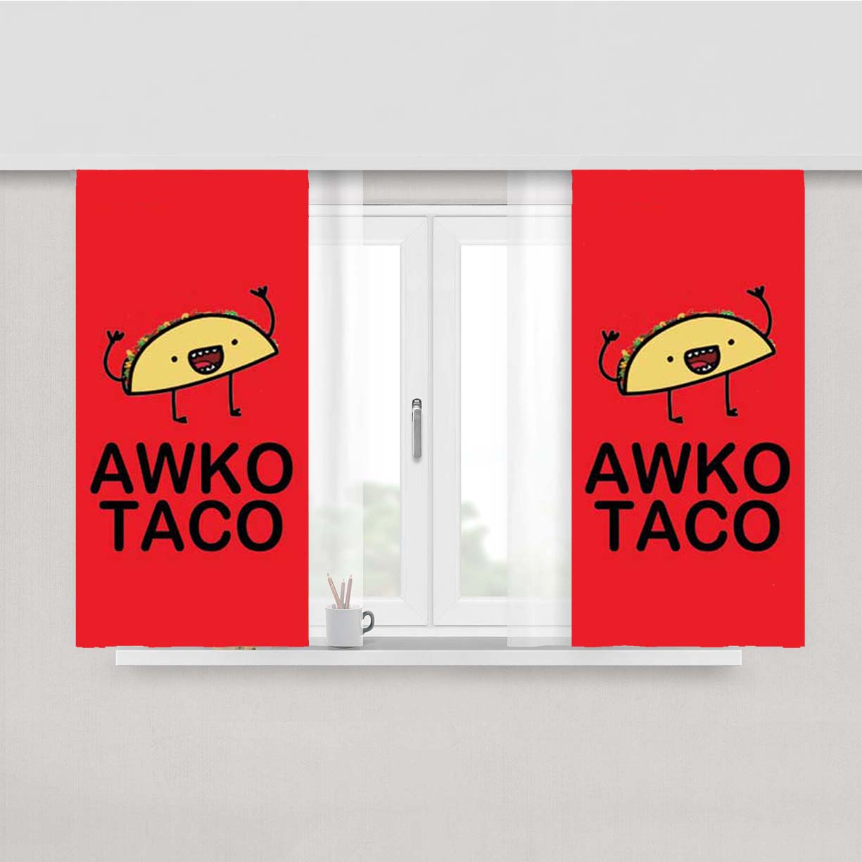 Taco Awko Peach Skin Window Curtains