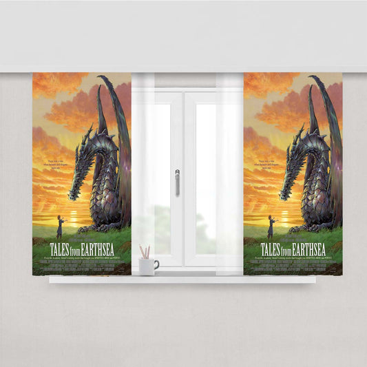 Tales From Earthsea Peach Skin Window Curtains