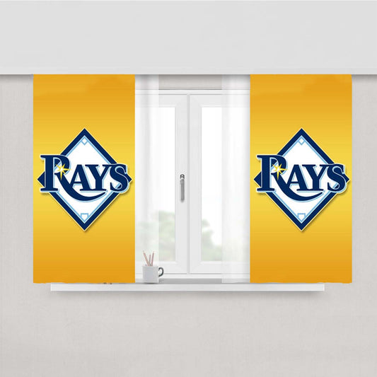 Tampa Bay Rays Logo Peach Skin Window Curtains