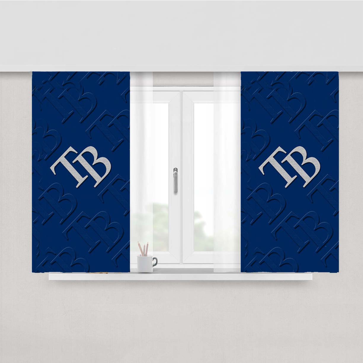 Tampa Bay Rays Tb Peach Skin Window Curtains