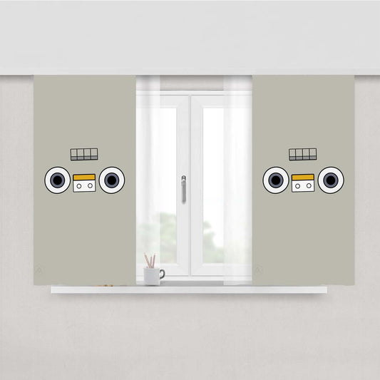 Tape Face Peach Skin Window Curtains