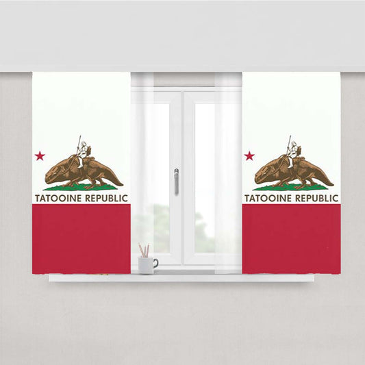 Tatooine Republic Peach Skin Window Curtains