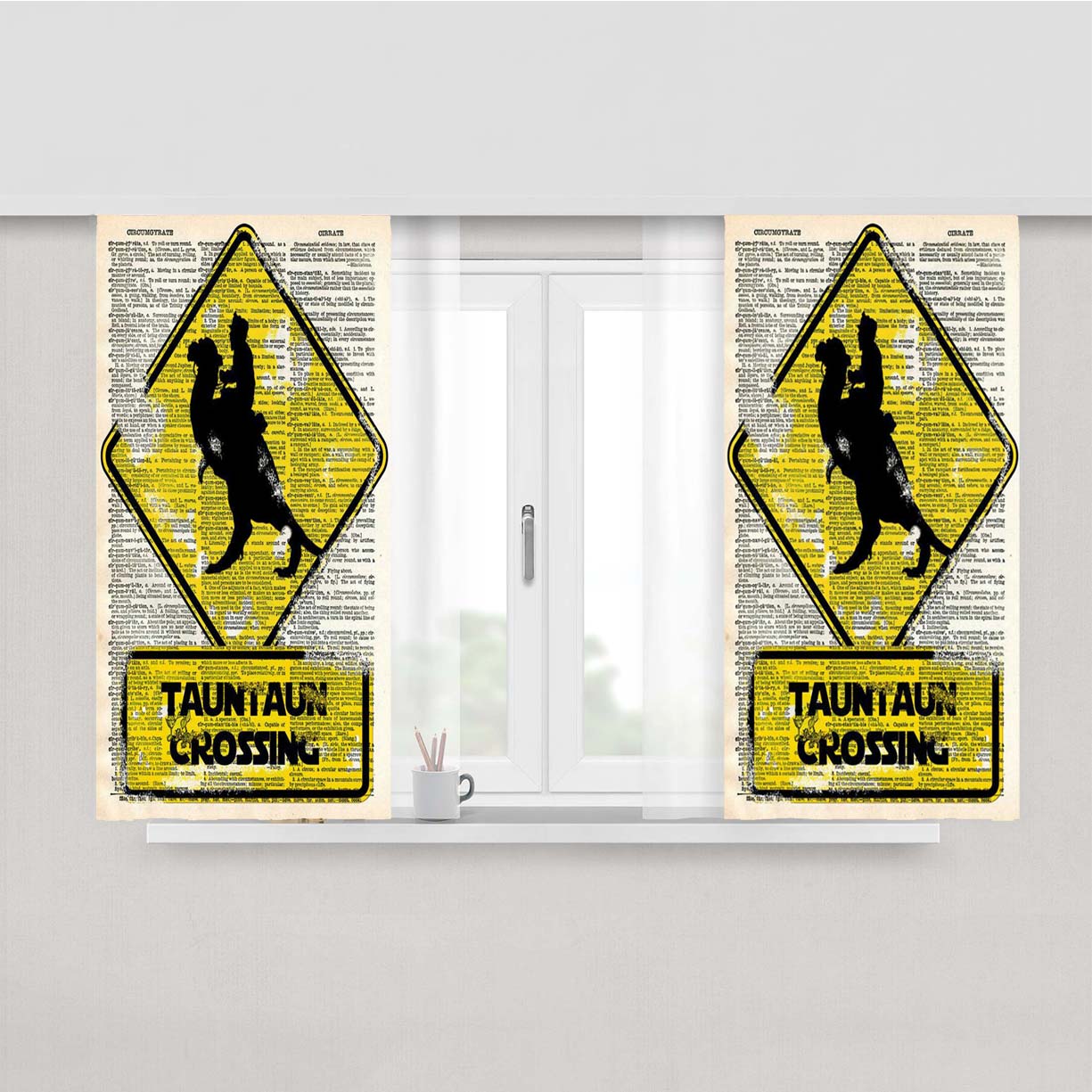 Tauntaun Crossing Peach Skin Window Curtains