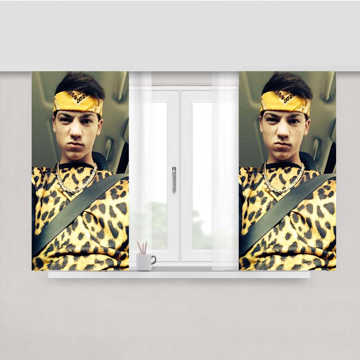 Taylor Caniff Peach Skin Window Curtains