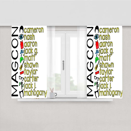 Taylor Caniff Magcon Peach Skin Window Curtains