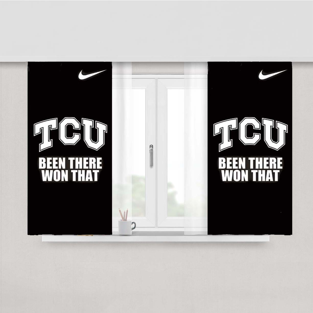 Tcu Been There Peach Skin Window Curtains