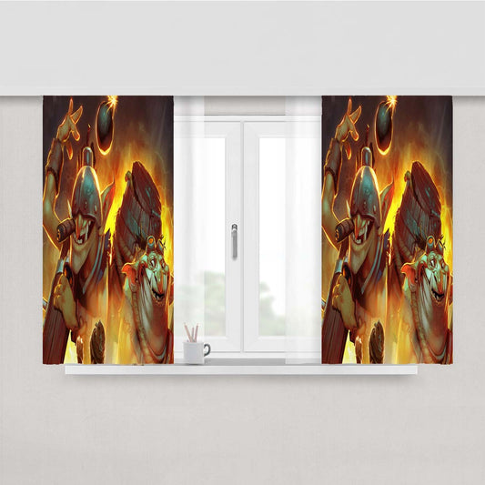 Techies Peach Skin Window Curtains