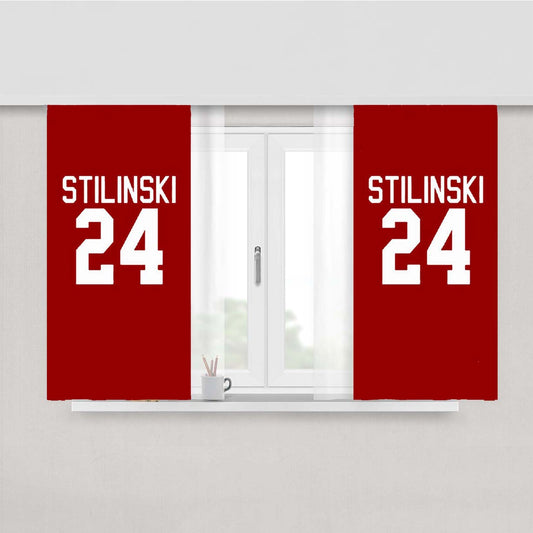 Teen Wolf Stilinski Peach Skin Window Curtains