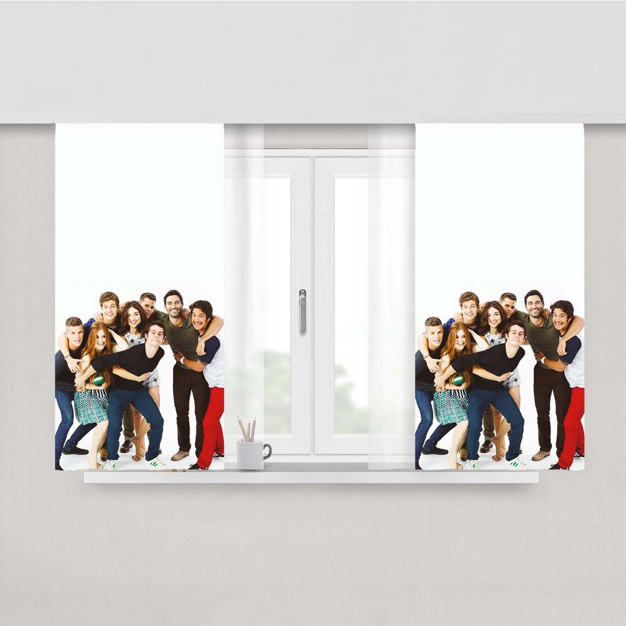 Teen Wolf Wolf Peach Skin Window Curtains