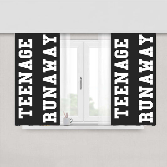 Teenage Runaway Peach Skin Window Curtains
