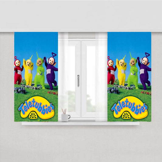Teletubbies Movie Series Peach Skin Window Curtains