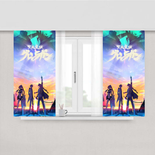 Tengen Toppa Gurren Lagann Peach Skin Window Curtains