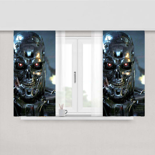 Terminator Genisys Monster Peach Skin Window Curtains