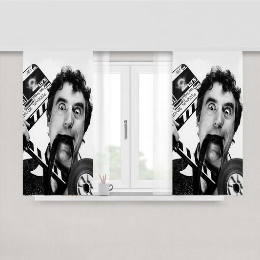 Terry Jones Sheff Tribute Peach Skin Window Curtains
