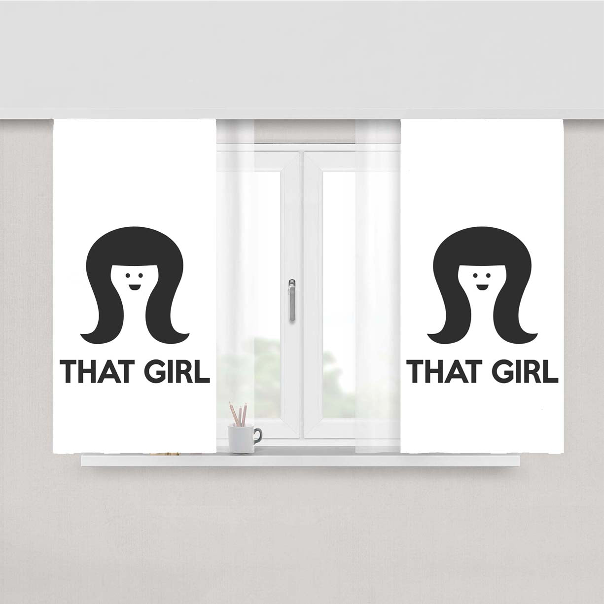 That Girl Peach Skin Window Curtains
