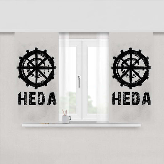 The 100 Heda Symbol Peach Skin Window Curtains