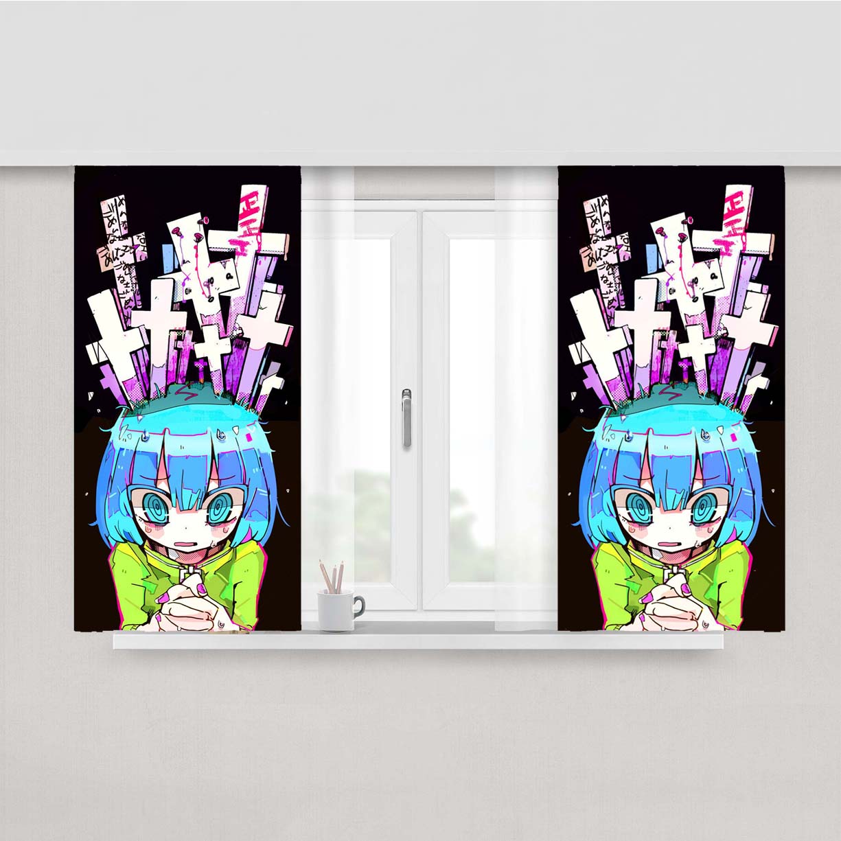 The Art Of Terracoot Peach Skin Window Curtains
