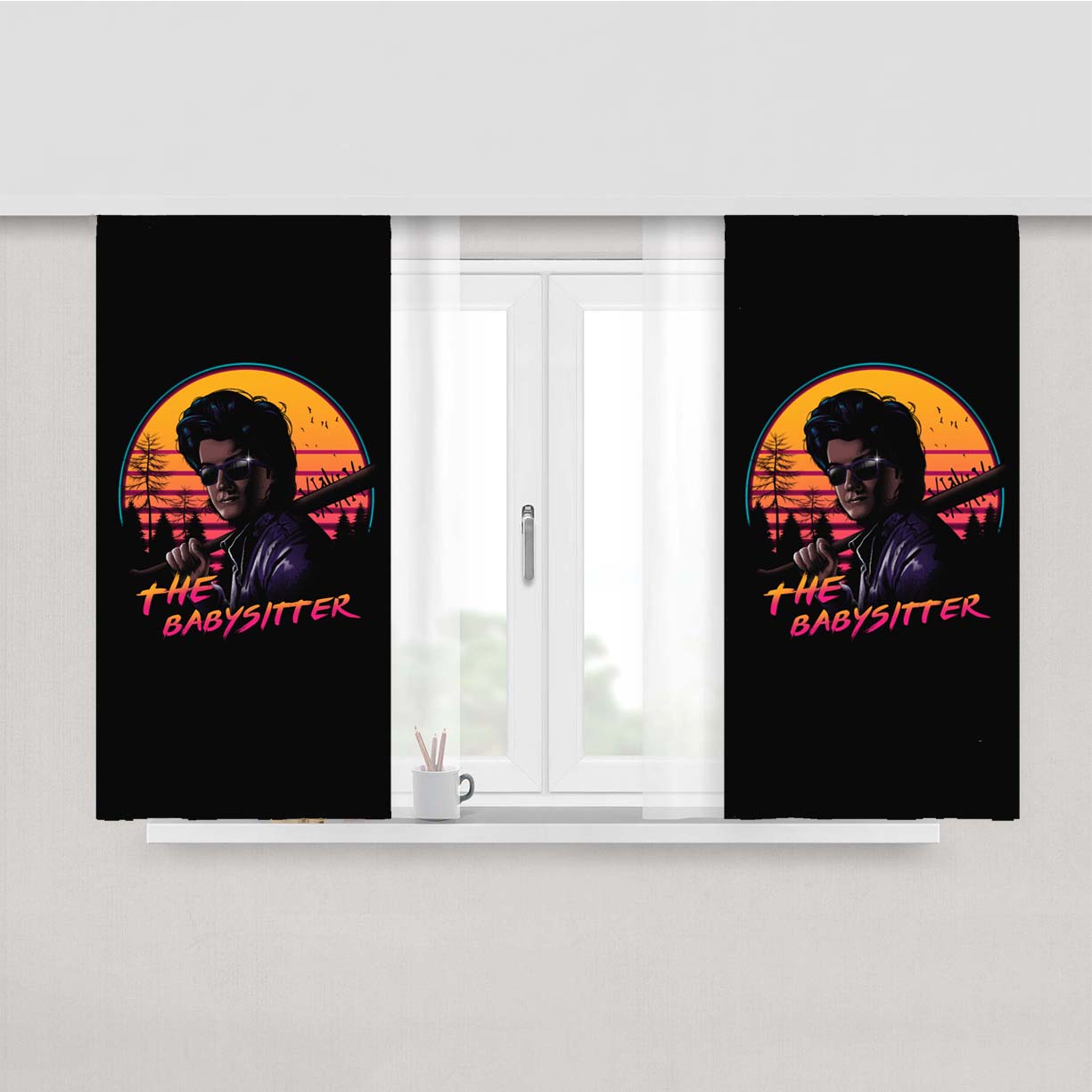 The Babysister Peach Skin Window Curtains