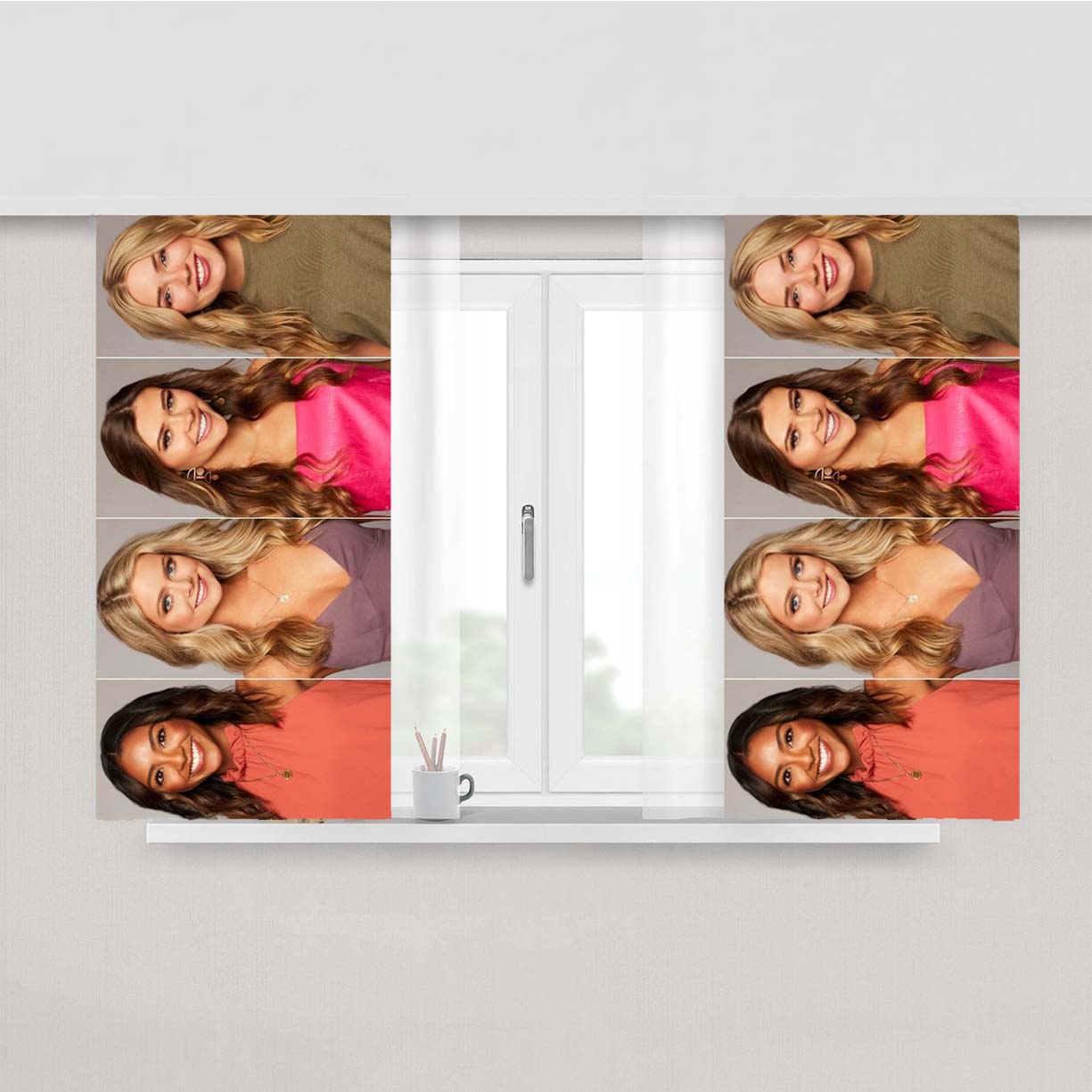 The Bachelor Girls Peach Skin Window Curtains