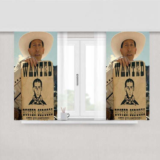 The Ballad Of Buster Scruggs Peach Skin Window Curtains