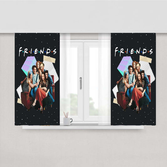 The Best Tv Show Ever Friends Parody Character Peach Skin Window Curtains