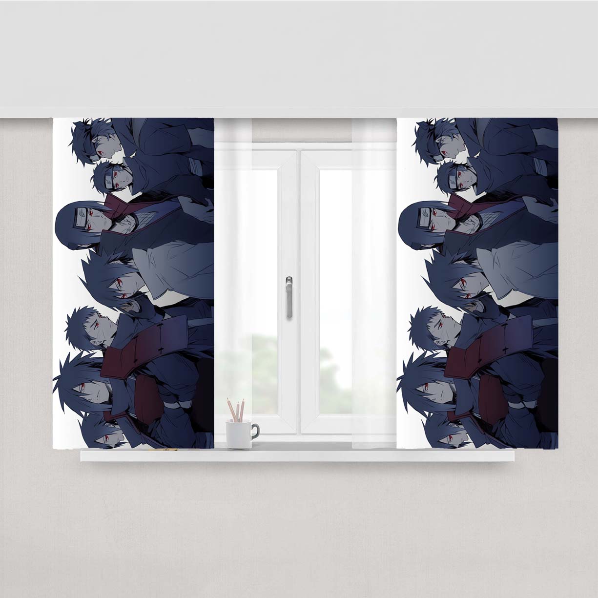 The Best Uchiha Clan Peach Skin Window Curtains