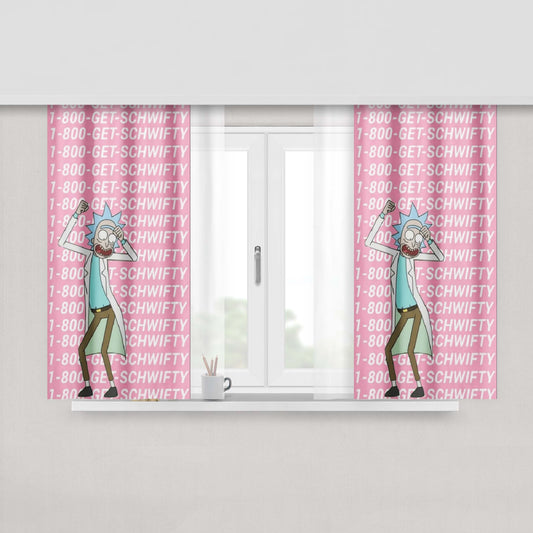 1 800 Get Schwifty Rick Dance Window Curtains