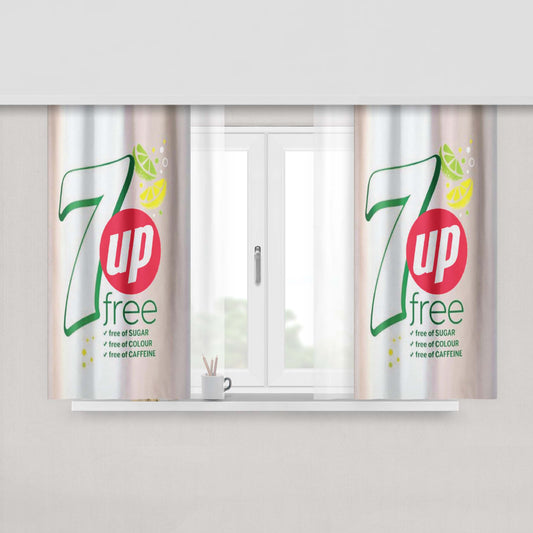 404 Error Sci Fi Girl Window Curtains