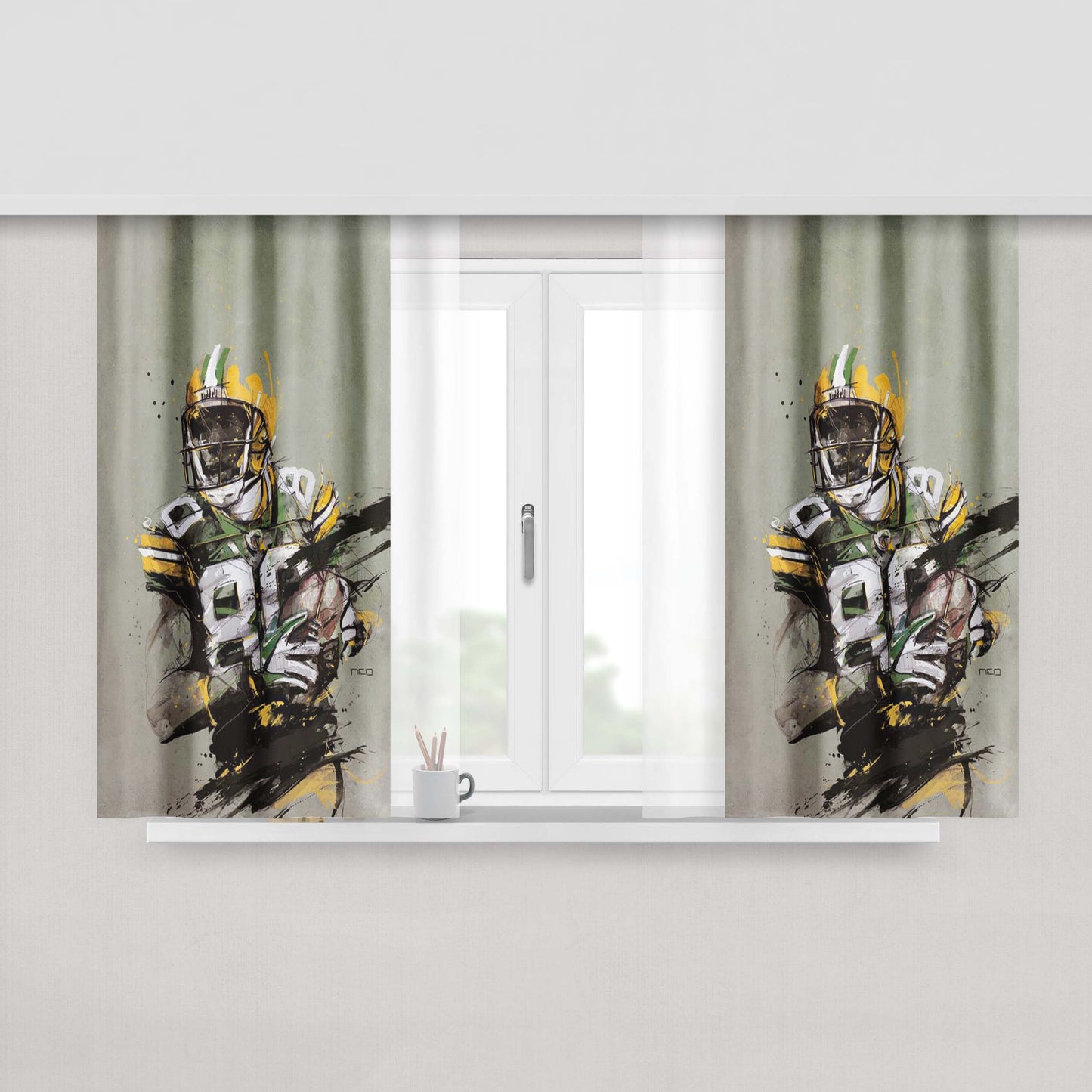 763Er Cover Design Fabric Window Curtains