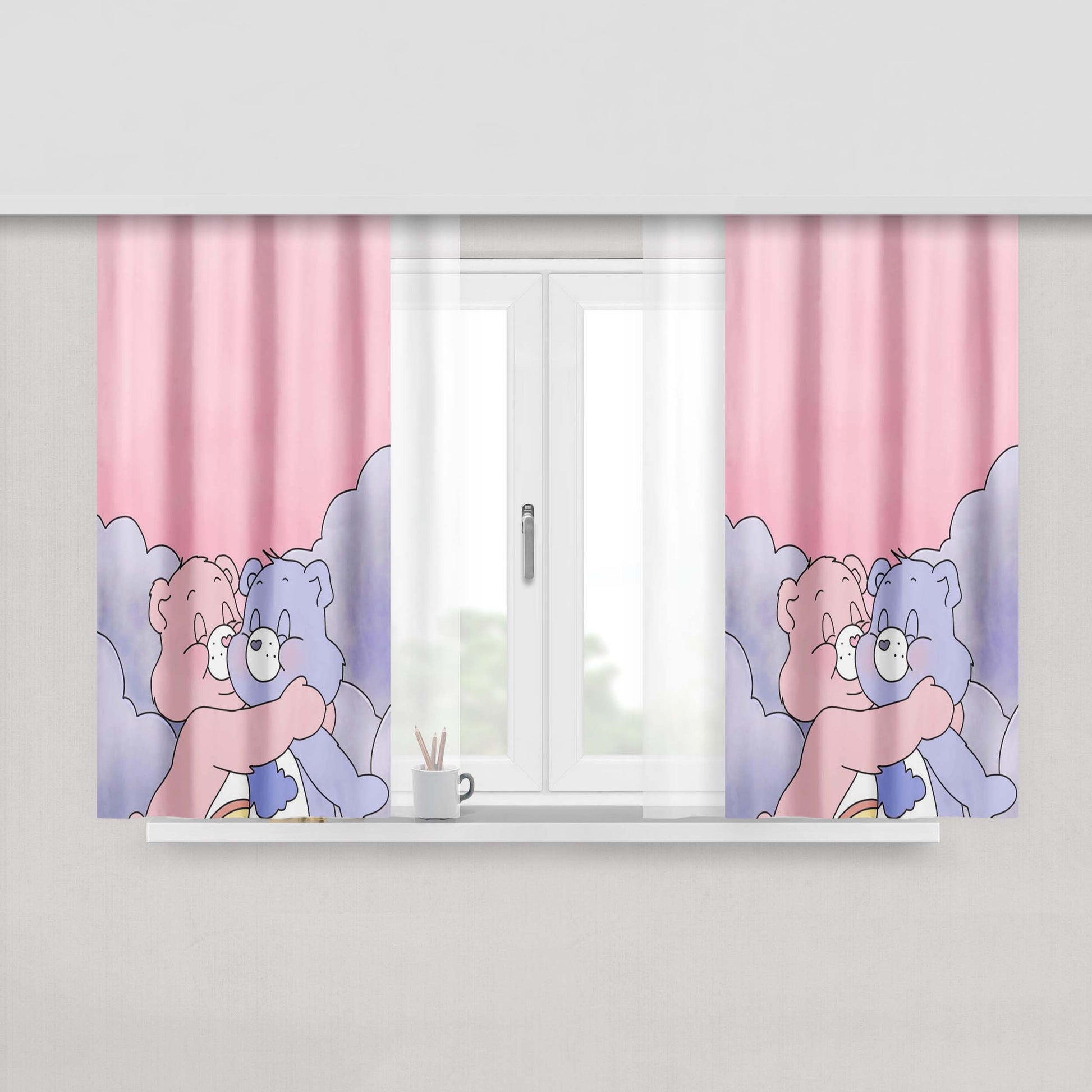 1940S Montage Of World War Ii Headlines Statue Of Liberty Window Curtains