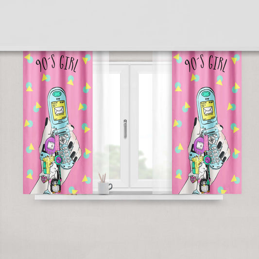 1984 Punk Type Window Curtains