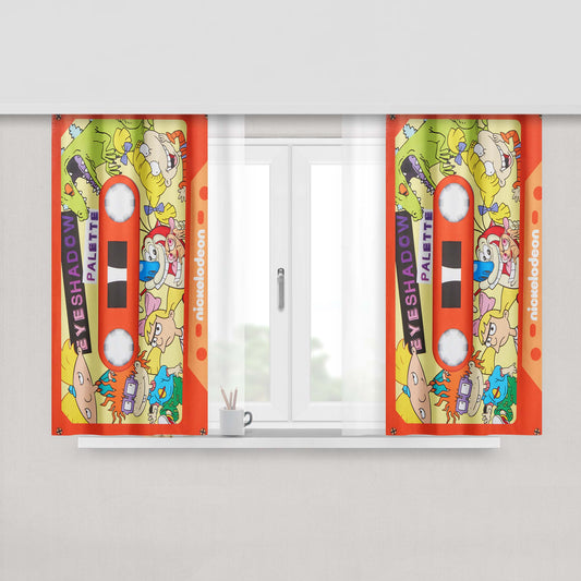 1984 Summer Mix Tape Cassette Window Curtains