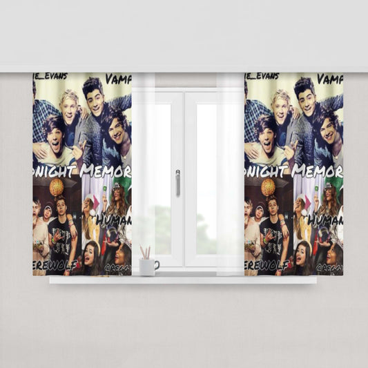 1989 Lyrics Quote Window Curtains