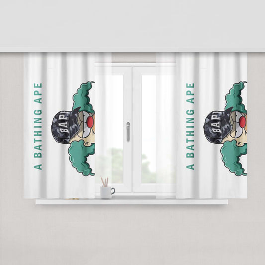 A7X Skull Wings Fabric Window Curtains