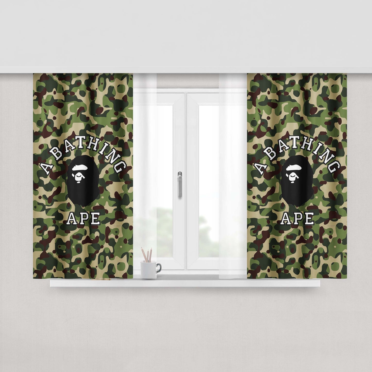 A7Z From Net Fabric Window Curtains